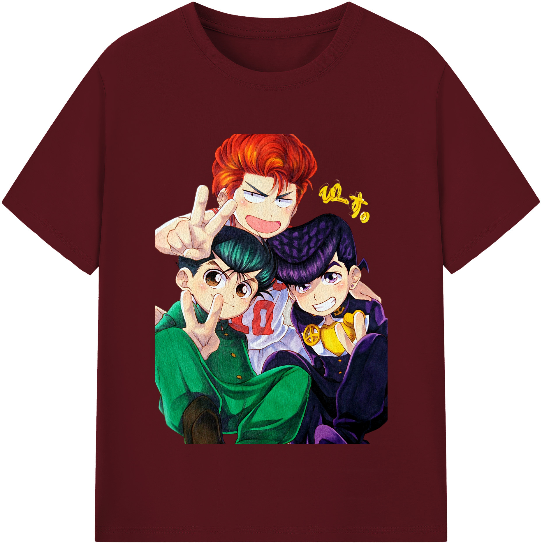 SLAM DUNK／スラムダンク 綿100％半袖Tシャツ（フロントプリント）